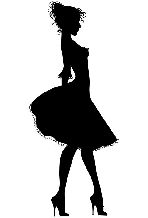 a silhouette of a woman|free printable lady silhouette.